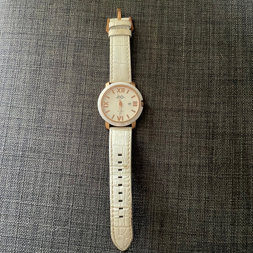 KO Watches unisex white and gold Knockout Watch